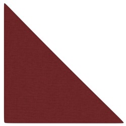 Pannelli Murali 12 pz Rosso Vino 30x30 cm Tessuto 0,54 m²