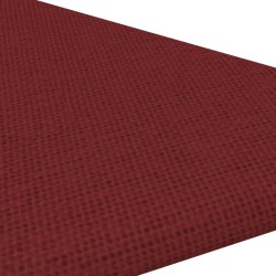 Pannelli Murali 12 pz Rosso Vino 30x30 cm Tessuto 0,54 m²