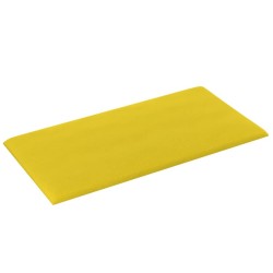 Pannelli Murali 12 pz Gialli 30x15 cm Tessuto 0,54 m²