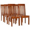 Set Tavolo da Pranzo 7 pz Legno Massello di Acacia e Sheesham