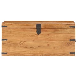 Baule 90x40x40 cm in Legno Massello di Acacia