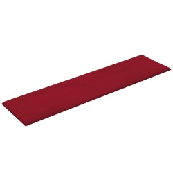   Pannelli Murali 12 pz Rosso Vino 60x15 cm Velluto 1,08 m²