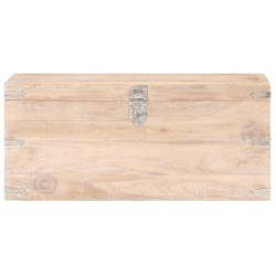 Baule 90x40x40 cm in Legno Massello di Acacia