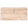 Baule 90x40x40 cm in Legno Massello di Acacia