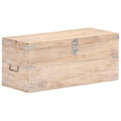 Baule 90x40x40 cm in Legno Massello di Acacia