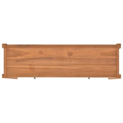 Scrivania con Cassetti 120x40x75 cm in Legno Massello di Teak