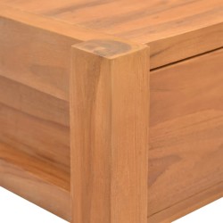 Scrivania con Cassetti 120x40x75 cm in Legno Massello di Teak