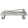 Carrello di Trasporto Argento 82x53x86 cm Acciaio Inossidabile