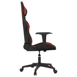 Sedia Gaming Nero e Rosso Vino in Similpelle