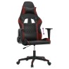 Sedia Gaming Nero e Rosso Vino in Similpelle