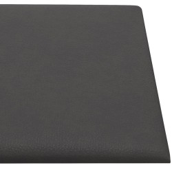 Pannelli Murali 12 pz Grigi 60x30 cm Similpelle 2,16 m²