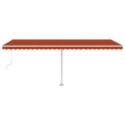   Tenda da Sole Autoportante Automatica 600x300cm Arancio Marrone