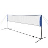 vidaXL Set Rete da Badminton con Volani 300x155 cm