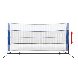 vidaXL Set Rete da Badminton con Volani 300x155 cm