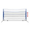 vidaXL Set Rete da Badminton con Volani 300x155 cm