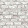 DUTCH WALLCOVERINGS Carta da Parati Motivo Mattoni Bianco EW3104 