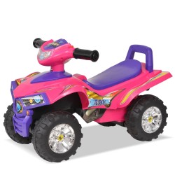 vidaXL Cavalcabile ATV per Bambini Rosa e Viola con Suoni e Luci