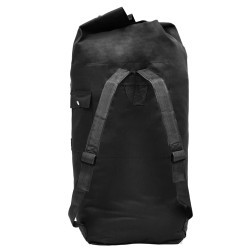 vidaXL Borsone da Viaggio in Stile Militare 85 L Nero