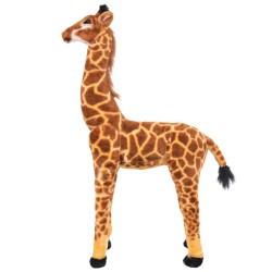 vidaXL Giraffa in Peluche in Piedi Marrone e Gialla XXL