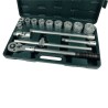 Brüder Mannesmann Set Chiave a Cricchetto e Bussole 15 pz 3/4" 2065