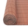 vidaXL Recinzione da Giardino a Doppio Lato in PVC 90x300 cm Marrone