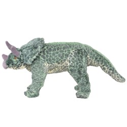 vidaXL Dinosauro Triceratops in Peluche in Piedi Verde XXL