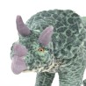 vidaXL Dinosauro Triceratops in Peluche in Piedi Verde XXL