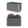 vidaXL Letto Rialzato da Giardino in WPC 100x50x54 cm Grigio