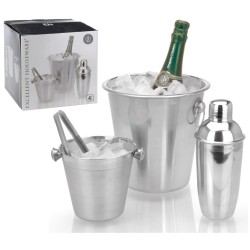 Excellent Houseware Kit da Barman 4 pz in Acciaio Inossidabile 