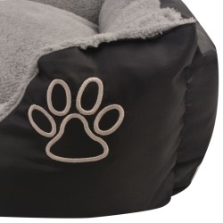 vidaXL Cuccia per Cani con Cuscino Imbottito Taglia S Nero