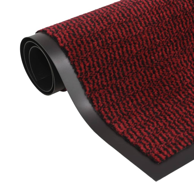 vidaXL Tappeto Antipolvere Trapuntato Rettangolare 60x90cm Rosso