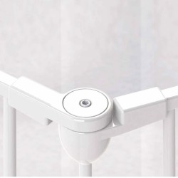 Noma Cancelletto di Sicurezza a 3 Panelli Modular Metallo Bianco 94054