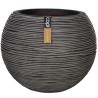 Capi Vaso a Sfera Nature Rib 40x32 cm Antracite KOFZ270 