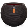 Capi Vaso a Sfera Nature Rib 40x32 cm Nero KBLR270 