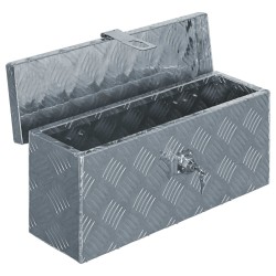 vidaXL Cassetta in Alluminio 48,5x14x20 cm Argento