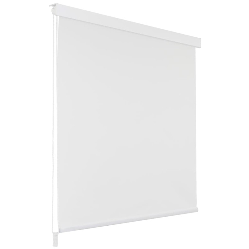 vidaXL Tenda a Rullo per Doccia 120x240 cm Bianco