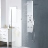 vidaXL Pannello Doccia in Vetro 25x44,6x130 cm Bianco