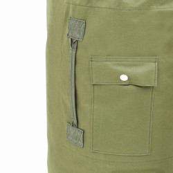 vidaXL Borsone da Viaggio Stile Militare 85 L Verde Oliva