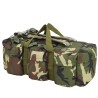 vidaXL Borsone da Viaggio Stile Militare 3 in 1 90 L Mimetico