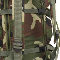 vidaXL Borsone da Viaggio Stile Militare 3 in 1 90 L Mimetico