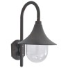 vidaXL Lampada da Parete da Giardino E27 42 cm Alluminio Bronzo