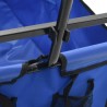 vidaXL Carrello Pieghevole a Mano in Acciaio Blu