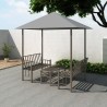 vidaXL Padiglione Giardino con Tavolo e Panche 2,5x1,5x2,4m Antracite