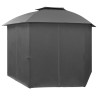 vidaXL Gazebo Padiglione da Giardino con Tende Esagonale 360x265 cm