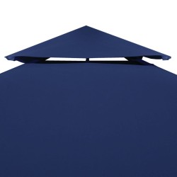 vidaXL Copertura Superiore per Gazebo a 2 Strati 310 g/m² 4x3 m Blu