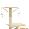 vidaXL Albero per Gatti con Tiragraffi in Sisal 230-250 cm Beige