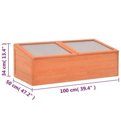 vidaXL Serra in Legno 100x50x34 cm