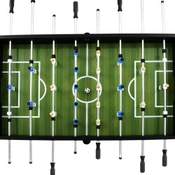 vidaXL Tavolo Calcio Balilla in Acciaio 60 kg 140x74,5x87,5 cm Nero