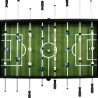 vidaXL Tavolo Calcio Balilla in Acciaio 60 kg 140x74,5x87,5 cm Nero