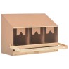 vidaXL Casetta Cova per Galline 3 Scomparti 93x40x65cm Legno di Pino